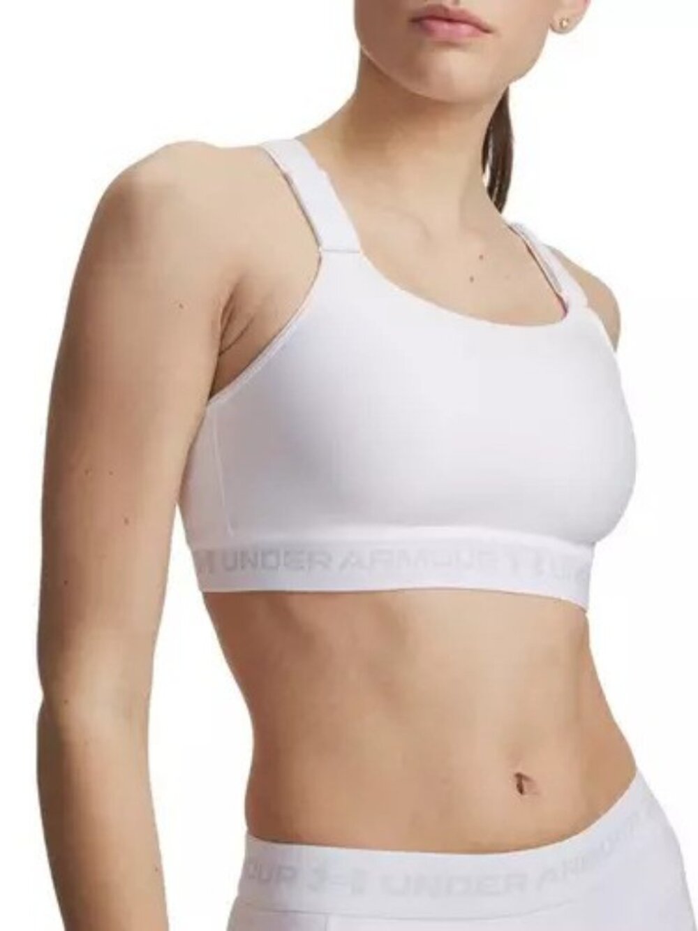 Under Amour HeatGear Crossback High Sports Bra White 32D